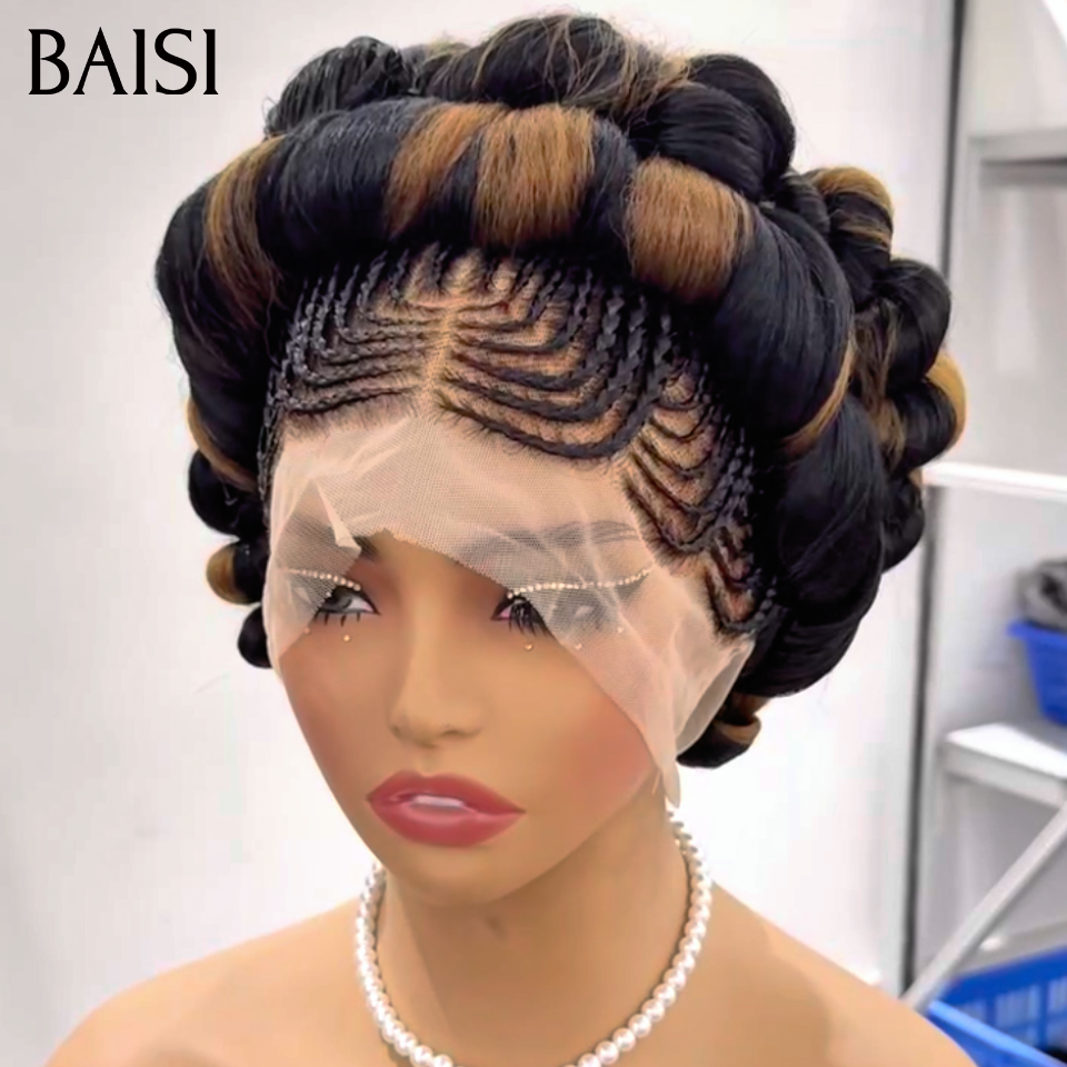 BAISI Coiffure Perruques full lace couleur Prête à porter chignon et personalisation comme sur la vidéo 100% identique
