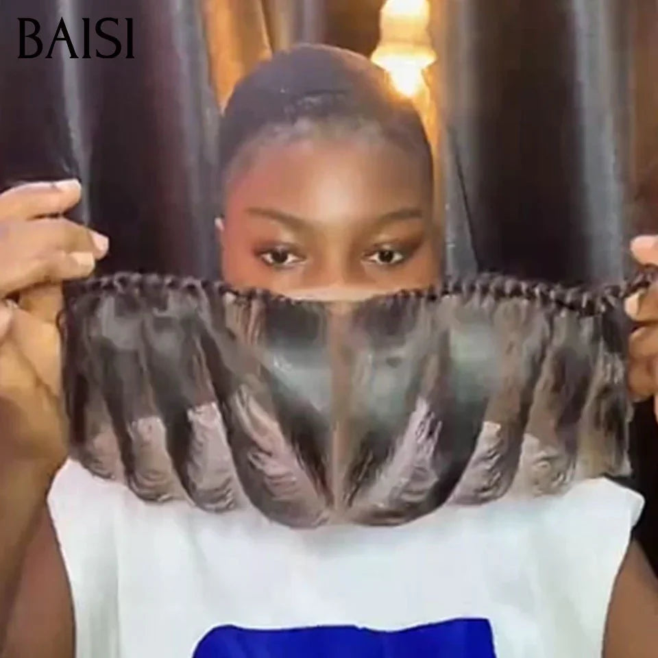 BAISI 49€ 13X4 lace frontale 12 Pouces avec natte prête à porter simple et efficace résultat beau et naturel