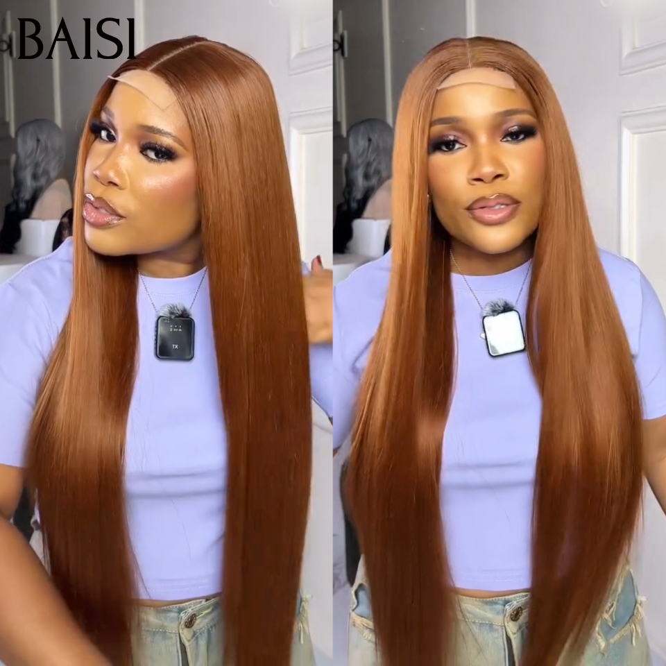 PROMO 13×4 ou 2*6 ou 4*4 lace au choix Perruque 10 pouce 65€ ou 20 Pouces 165€ ou 24 pouce 265€ Lisse Marron Mixte Miel 4/27# human hair