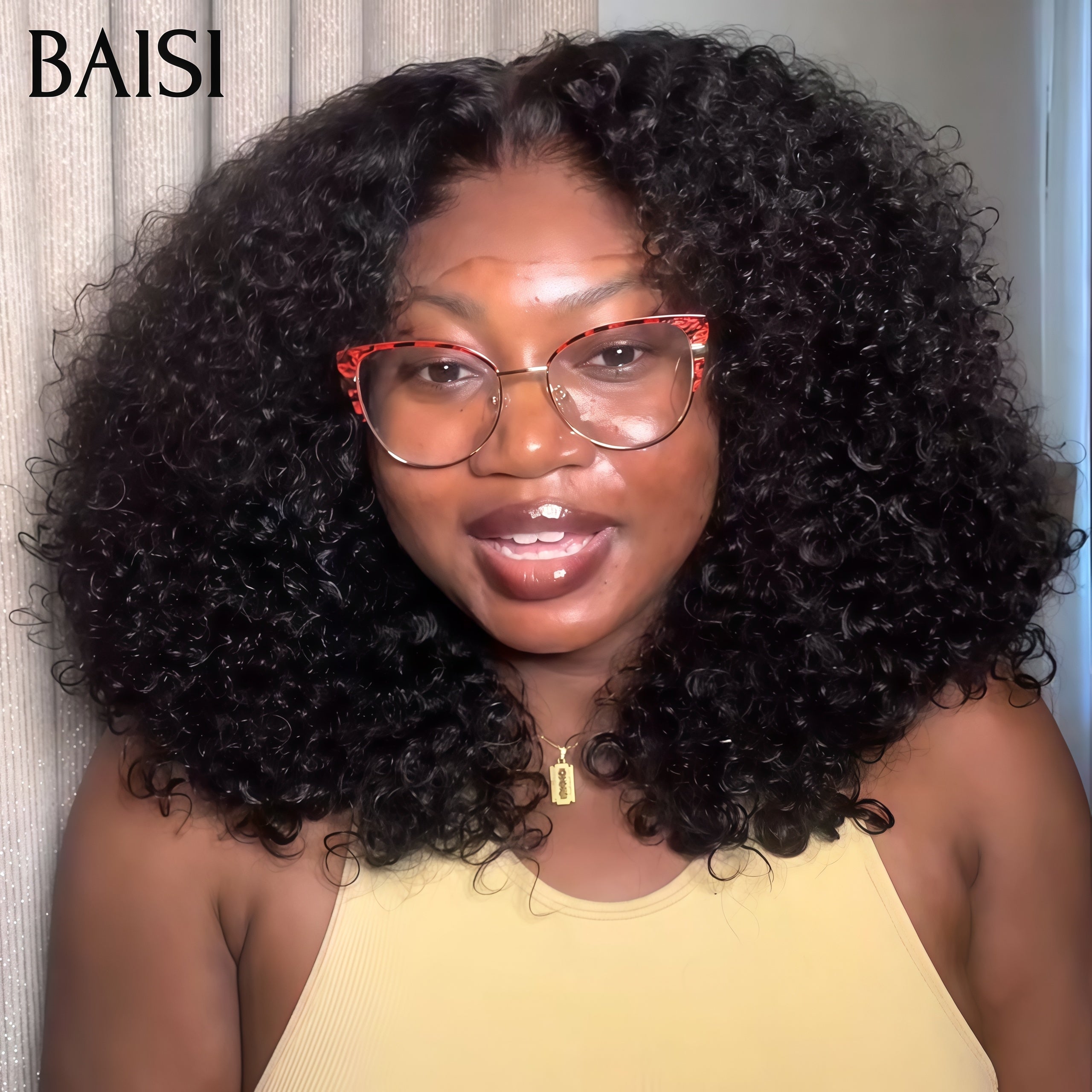 BAISI PELO CRUDO 300% Volumen encaje grande Frontal 13X6 Peluca rizada, Densidad súper completa más de 10 años de uso con muy buen cuidado Código: VIP100