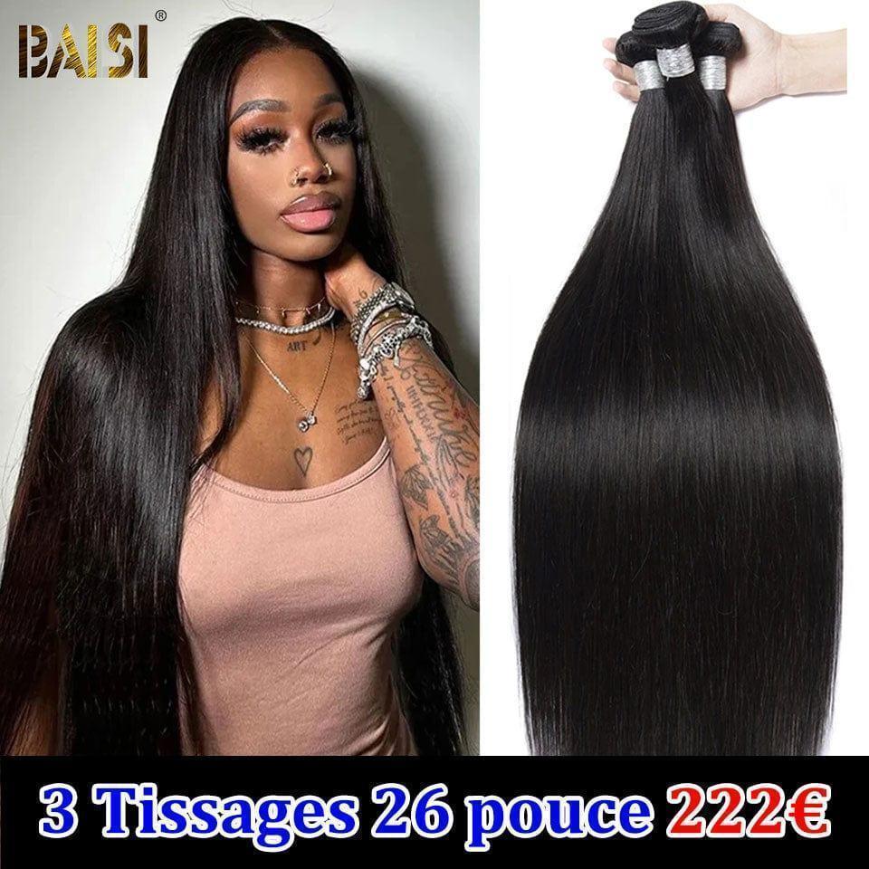 BAISI 3 Tissages 26 Pouces 222€ Lisse Cheveux Vierges
