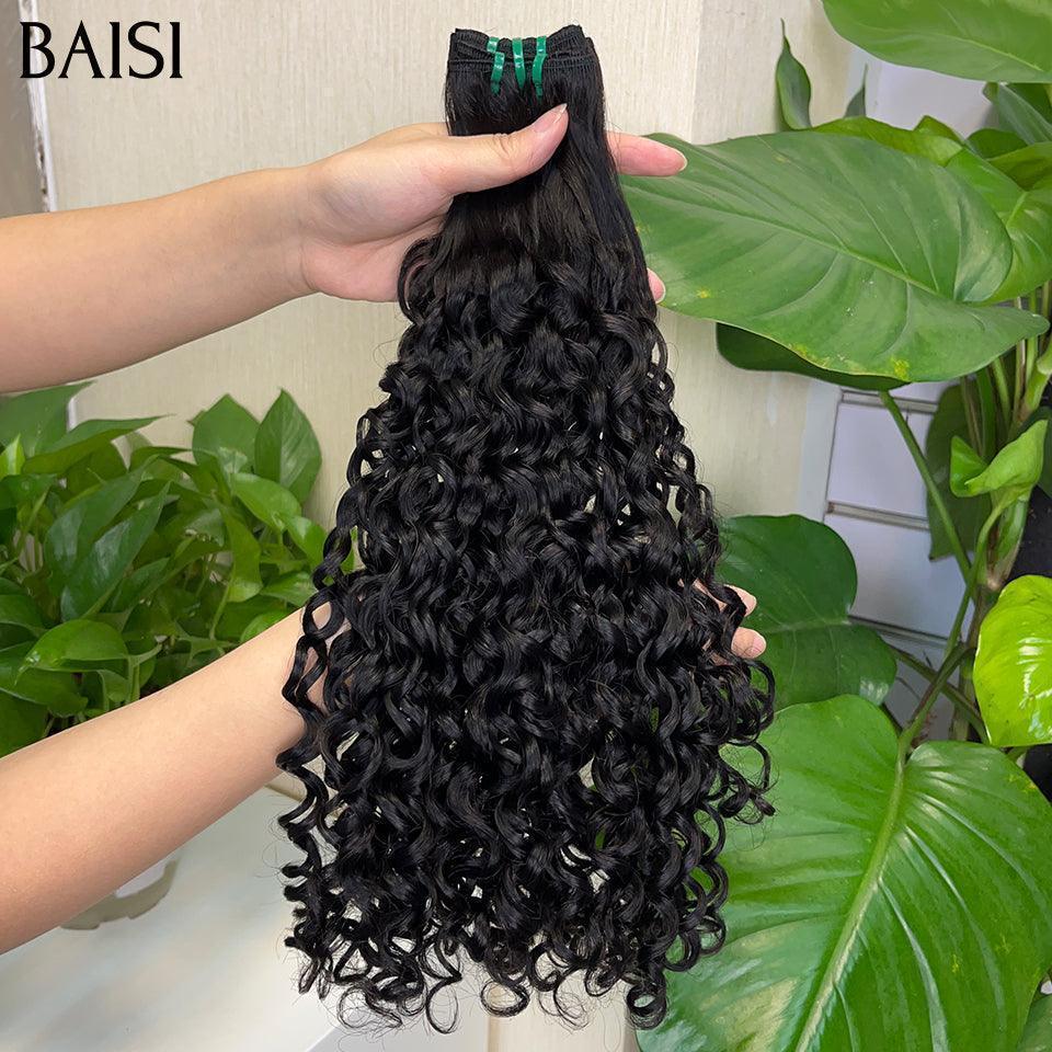 BAISI 15A Grade 3 Balls of Virgin Hair Weaves 100% Vietename Hair Double Drawn Fumi Hair Fumi Water