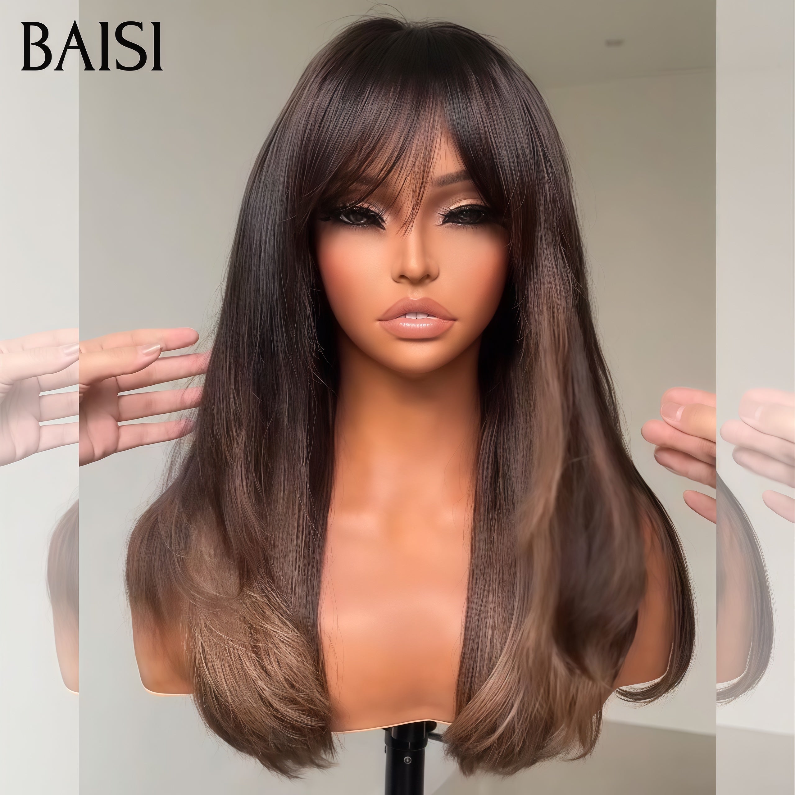 BAISI flash sale 2 wigs in 100% real human hair 188 euro (no code needed)