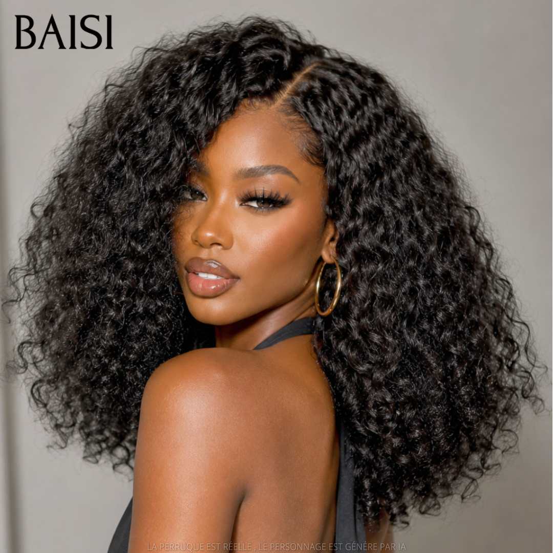 BAISI PROMO Offre spéciale 13X4 lace frontal Perruques curly wave 18 pouces 85€ Seulement en 100% vrais cheveux humains En France TVA 0€ Livraison 48H