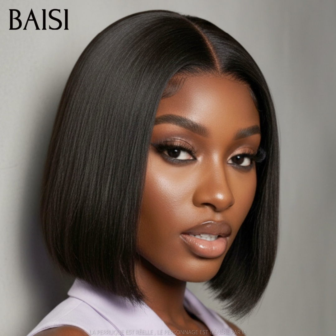 BAISI 2X6 lace 2 Perruques Lisse 8Pouces 79€ et Egg Wave 12Pouces 89€ 100% Vietnam Hair Excellente Qualité Déja en France en 100% Cheveux Humains