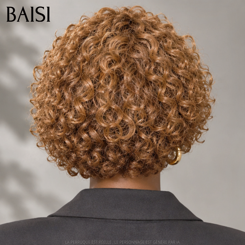 BAISI Peruca Curly Wave 14Polegadas 138€ ou 18Polegadas 198€ Cor Preto 1B# Muito Volume, Muito Boa Qualidade em 100% Cabelo humano
