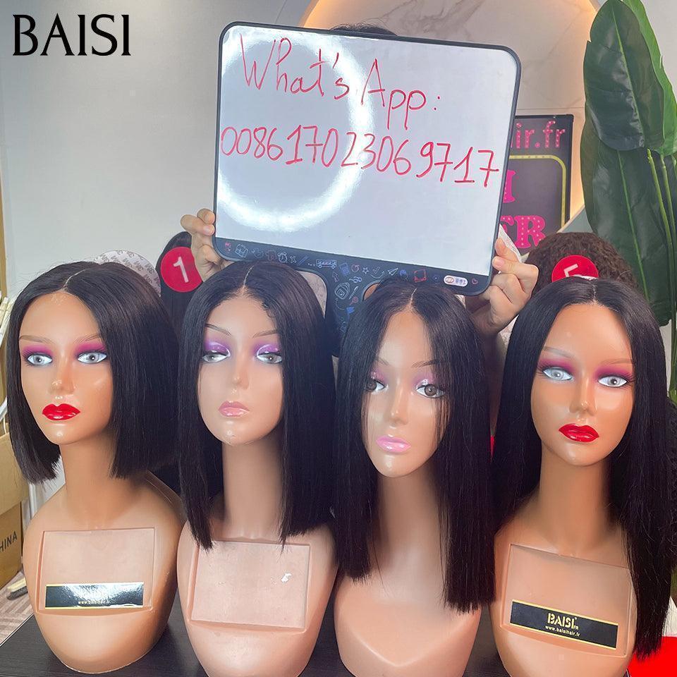 BAISI Perruques 4 Perruques pour revendre 299€ 2X6 lace de luxe 8-14Pouces 100% vrais cheveux humains