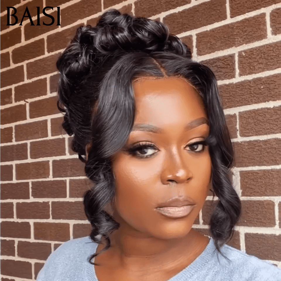 BAISI Coiffure de luxe Sonia Perruques Mariage Prête à porter chignon et personalisation comme sur la vidéo 100% identique avec lace frontale pour mariage ou événement spécial VIP100