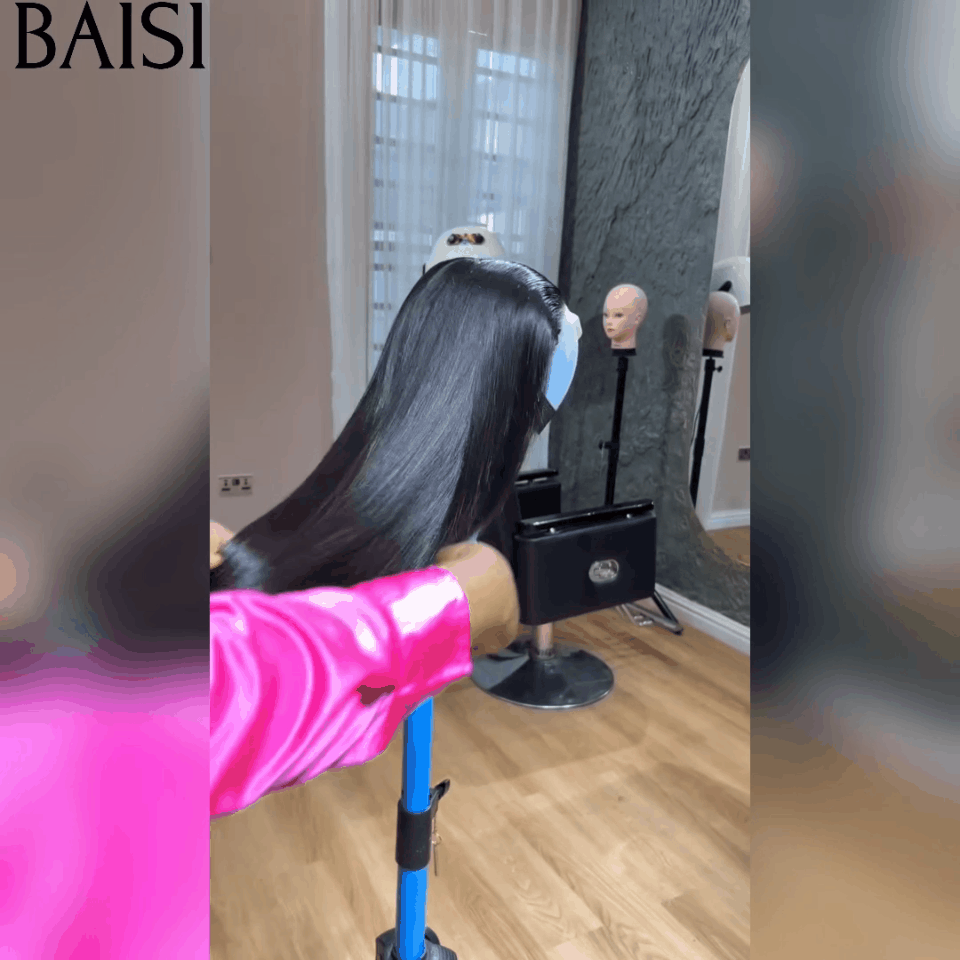 BAISI Parrucche in pizzo 4x4 18-20 pollici Lusso SDD BONE STRAIGHT 100% Vietnam Capelli lisci A1 Realizzato con capelli umani doppio volume di capelli vergini disegnati Densità del 250% FR38