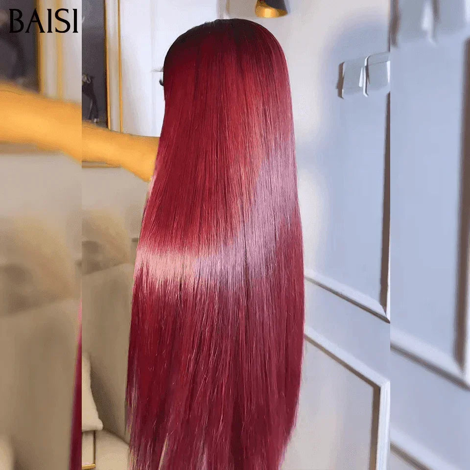 BAISI 4 perruques 4 Couleur 499€ 4X4 lace de Luxe SDD BONE STRAIGHT 100% Vietnam Hair Lisse 18-30 Pouces en 100% cheveux humains à moitié prix FR38