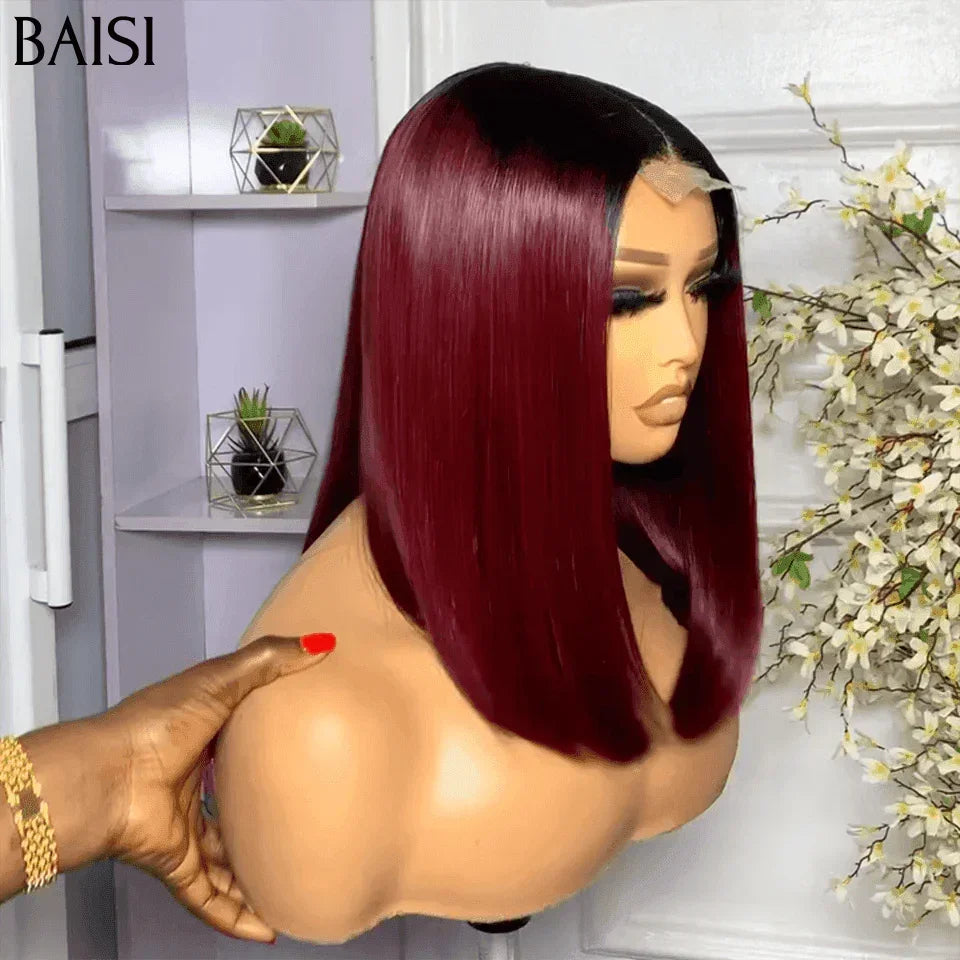 BAISI vente flash 6 Perruques 2X6 lace Lisse BOB 6 Couleur différentes 8 Pouces de luxe en 100% vrais cheveux humains 439 euro Code: FR38
