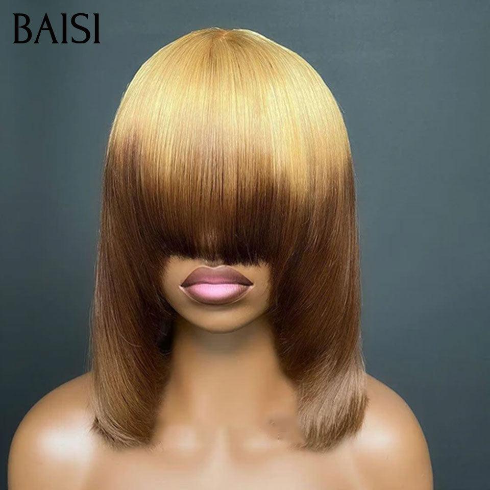 BAISI 3 perruques au choix 189€ ajouter dans le panier un par un au prix d'usine fournisseur coiffure Personnalisée boucle sans colle ou 13X4 lace ou 4X4 lace 9 différentes types de perruques pixie vente en gros pour revendre (Pas Besoin de Code)