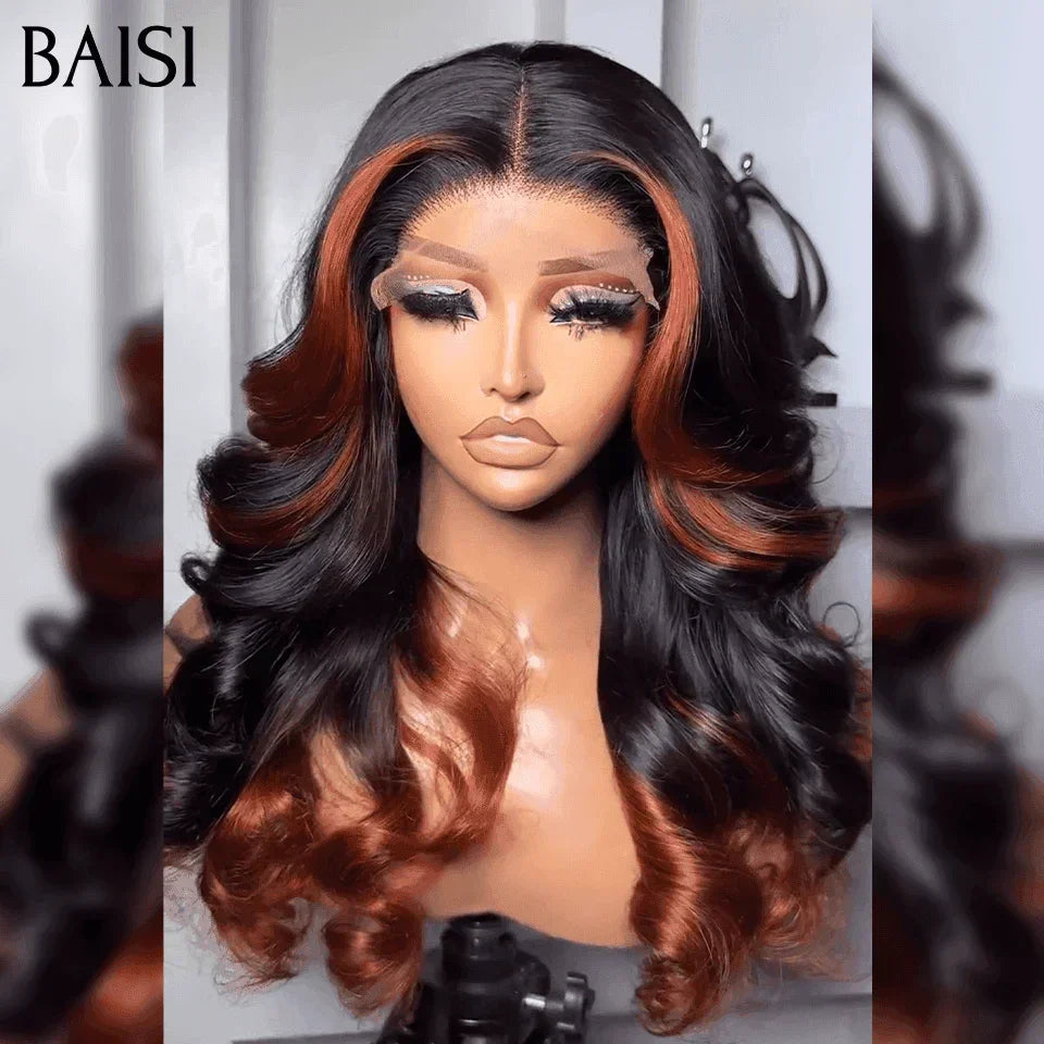 BAISI 2 Perruques 309€ 4X4 Lisse NOIR et 4X4 Boucle 18 Pouces de luxe 250% densité en 100% Cheveux Humains vietnam hair BS65