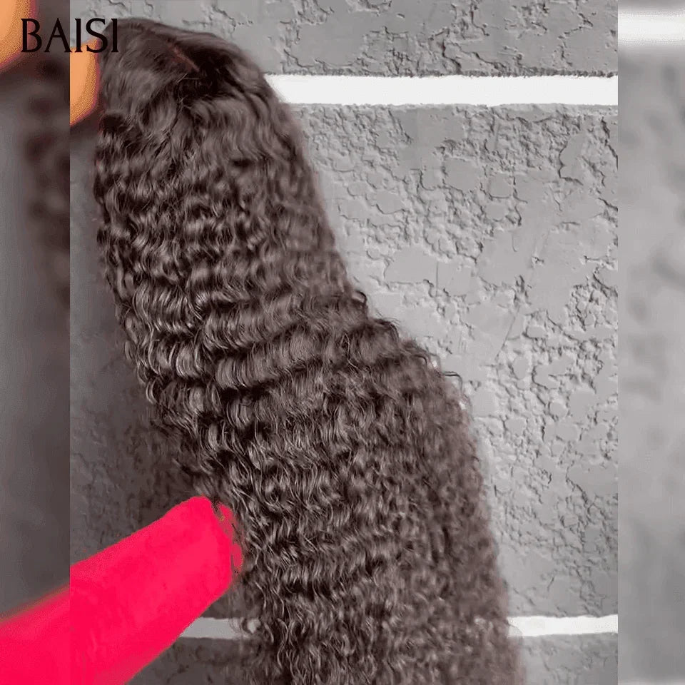 BAISI Lot de 3 perruques 4X4 lace 18 Pouces Lissse, curly et body wave en 100% vrais cheveux humains 199 euro FR38