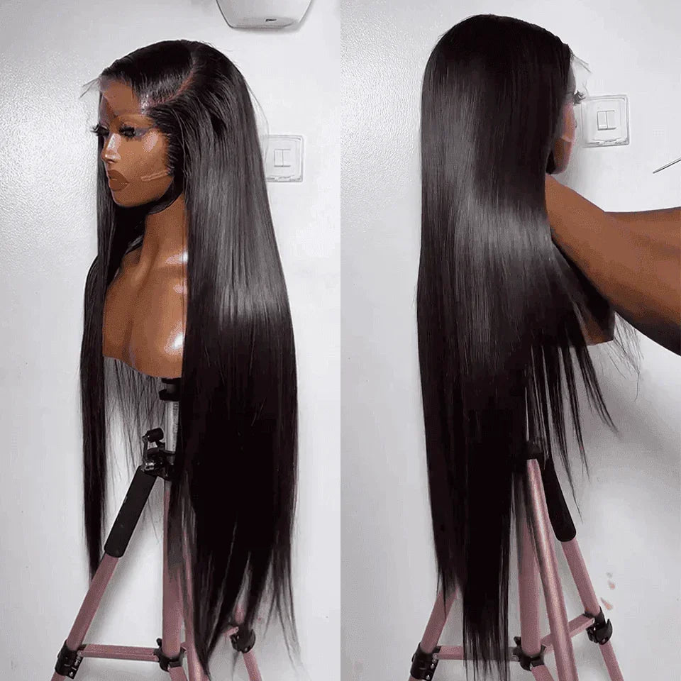 BAISI Wigs in France VAT 0€ Free shipping 2-3 days in Europe Natural Lace Front Straight 100% Human Hair