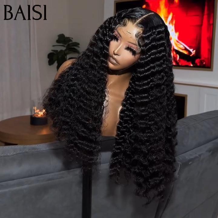 BAISI 2 Perruques 250€ 2X6 lace Lisse 22 Pouces et 4X4 lace curly wave 22 Pouces en 100% Cheveux Humains FR38