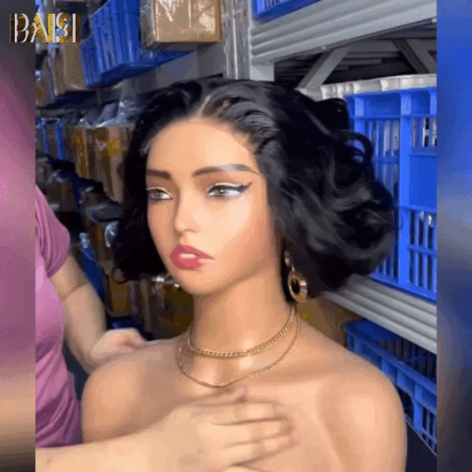 BAISI Achetez 2 perruques minimum au prix d'usine fournisseur en France TVA 0€ 48H arrivé Closure 5X5 Perruque boucles Naturelle 200% densité