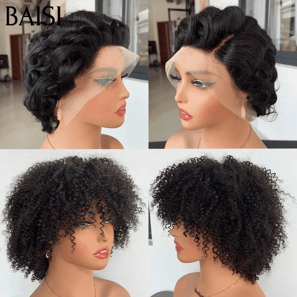 BAISI 3 Perruques Vente Conbinée Cheuveux ou 2 perruques 75€ 100% Humains Fabrication à la Machine