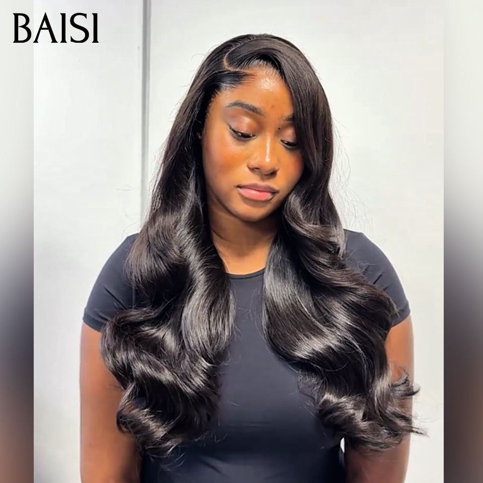 BAISI Acquista almeno 2 parrucche al prezzo di fabbrica fornitore Parrucca lace frontal Body Wave 100% Capelli umani (Nessun codice necessario)