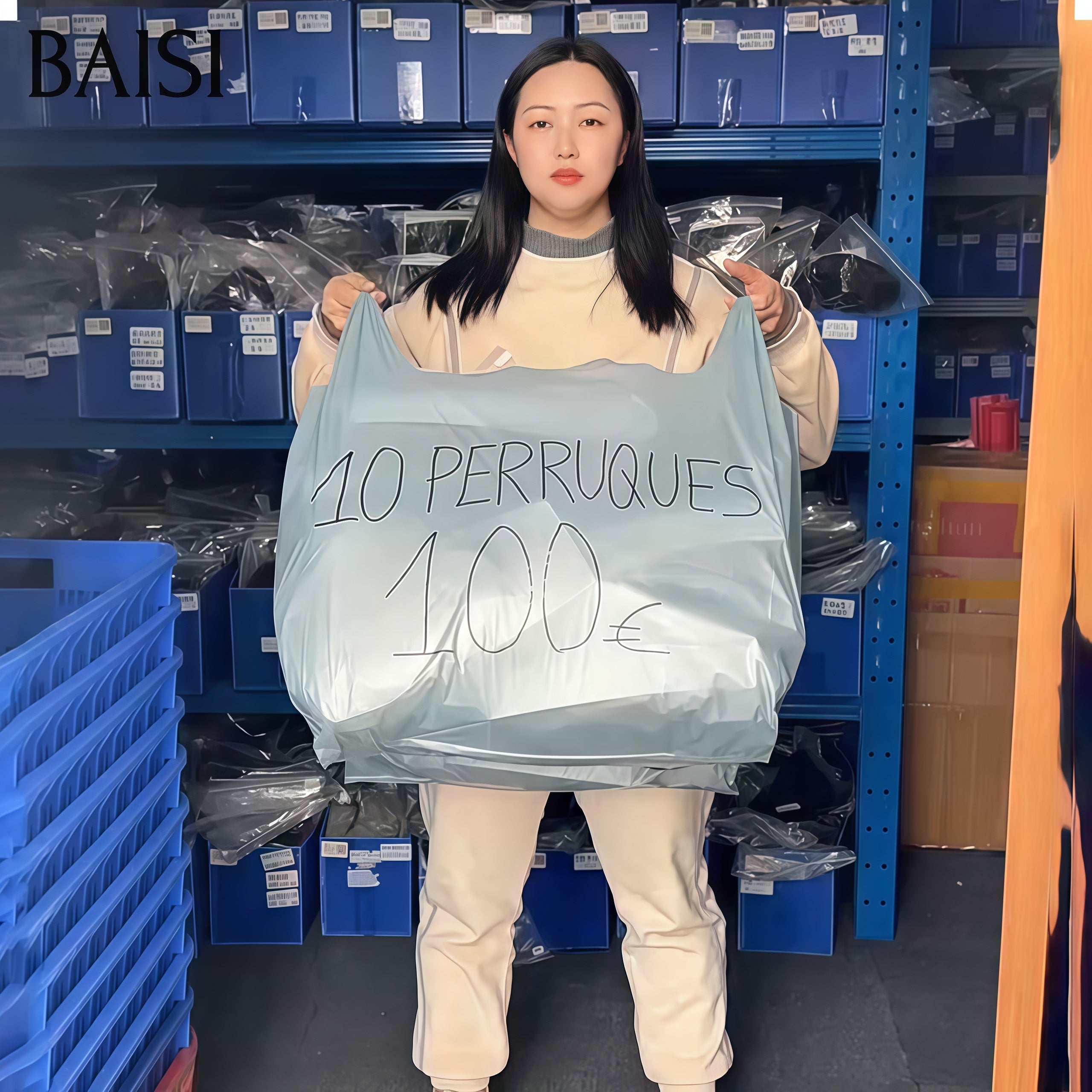 BAISI PROMO 10 Perruques 100€ Le plus BAS PRIX en 100% Cheveux Humains stocks limité liquidation soldes sans retour