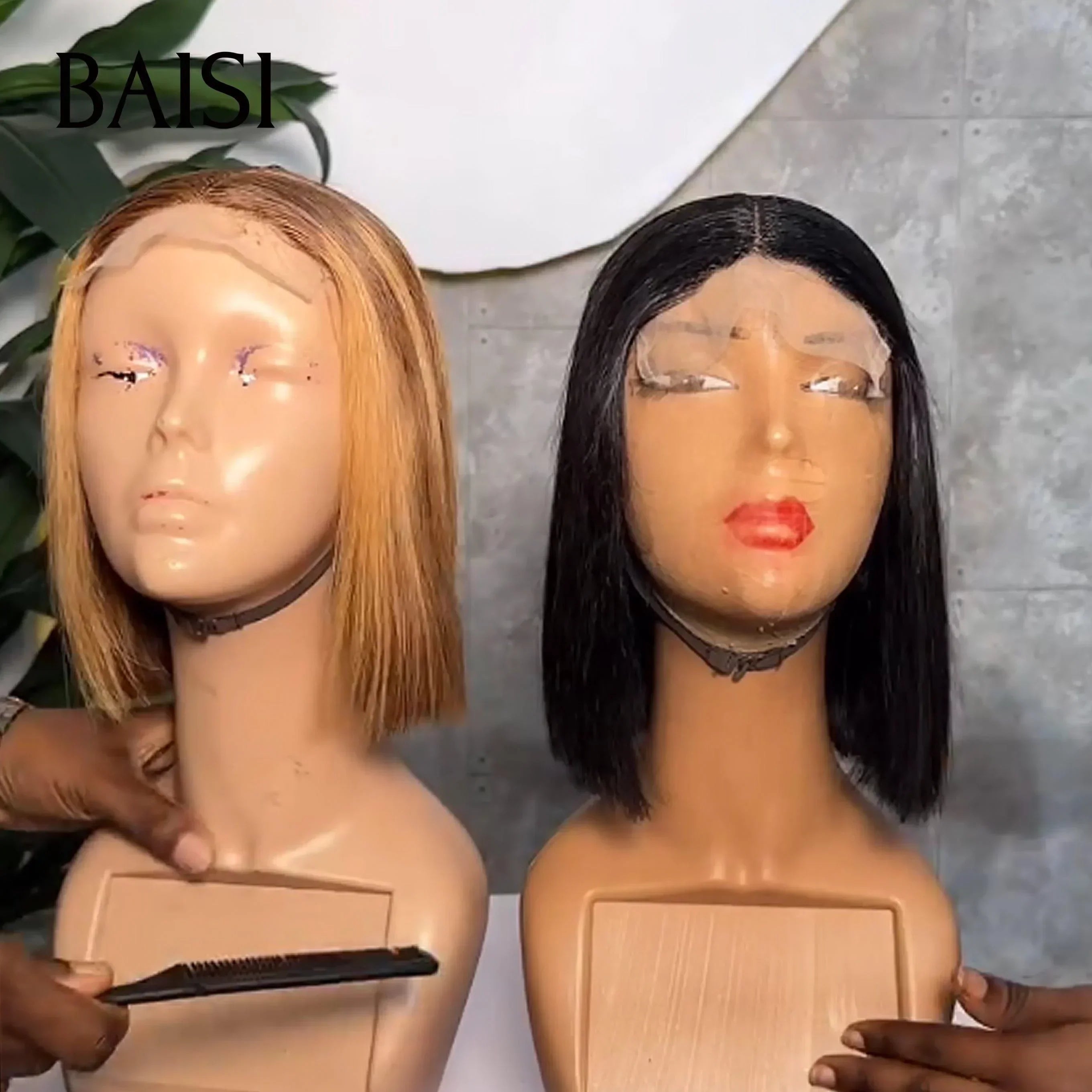 BAISI vendita flash 2 parrucche in 100% capelli umani veri 149 euro o 2 Parrucche SDD Lisce 138€ (codice:FR20)