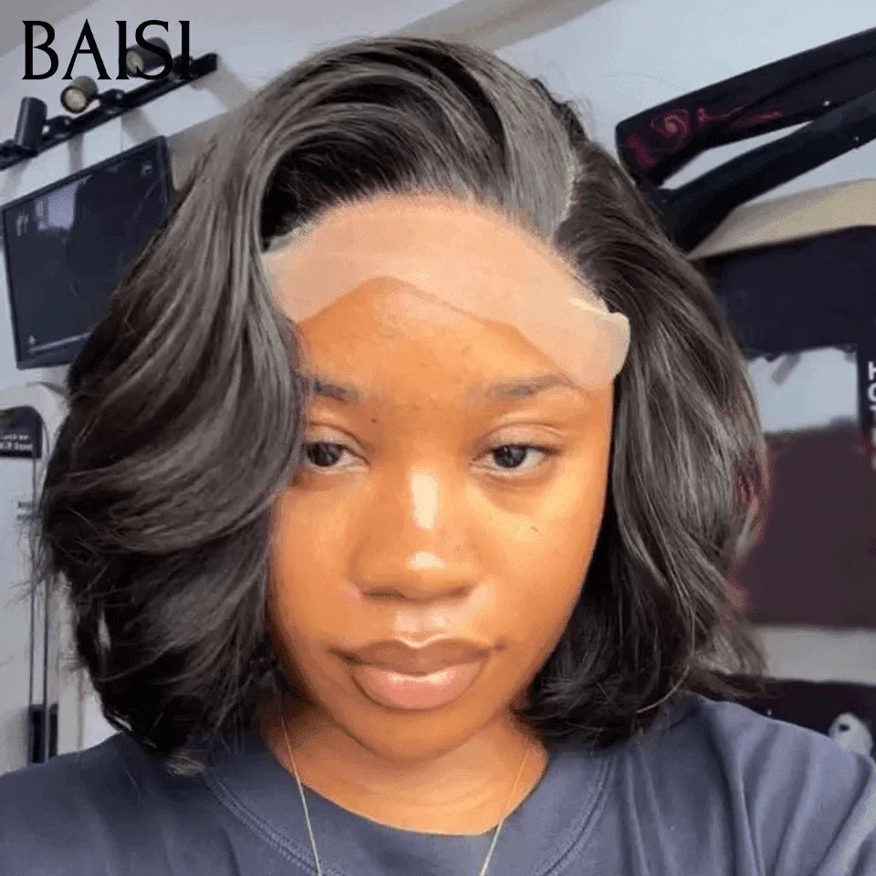 BAISI PROMOTION 13X4 lace 12 pouces lisse 80€ ou Moitié Prix 65€ Perruque lace pixie 100% Cheveux Humains MP50