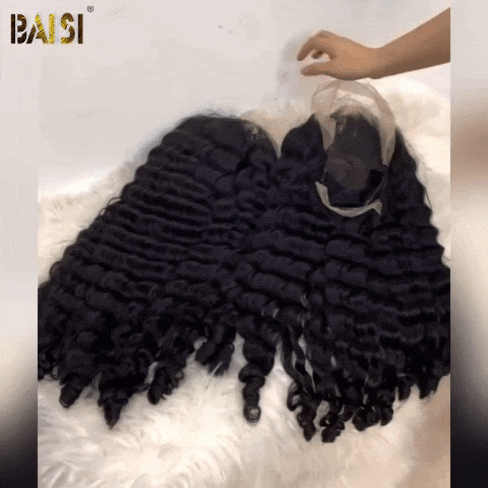 BAISI Achetez 2 perruques minimum au prix d'usine fournisseur 13X4 Perruques 20 Pouces de Luxe Spring Curly A1 Fabriquées par les cheveux double drawn Vietnam Hair 300% densité plus de 20 ans d' utilisations