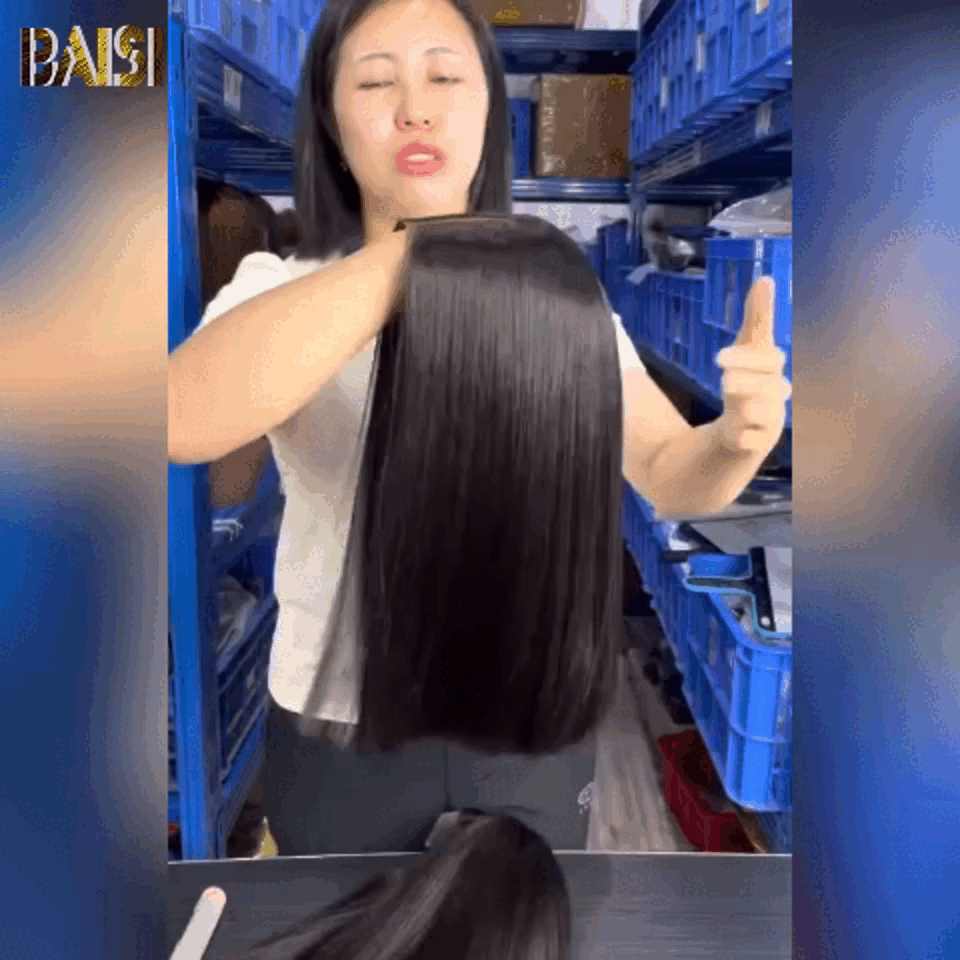 BAISI 2*6 Lace Closure Perücke aus 100 % Echthaar