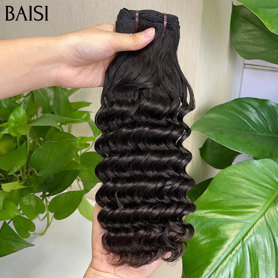 BAISI 15A Grado 3 Palle di Capelli Vergini Tesse Capelli 100% Vietename Capelli Fumi Doppio Disegnati Ricci Profondi