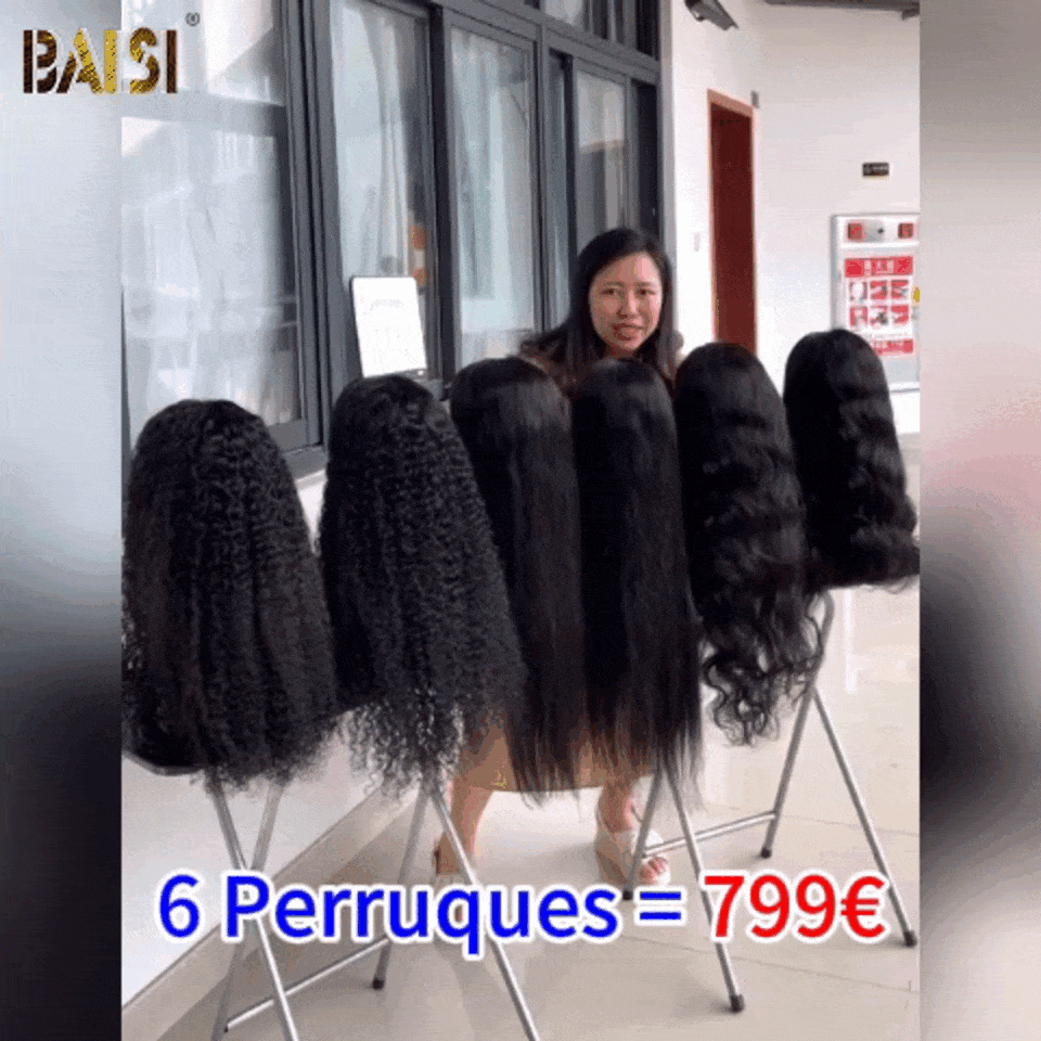BAISI Perruques 6 Perruques 4X4 pour revendre 799€ en 100% vrais cheveux humains