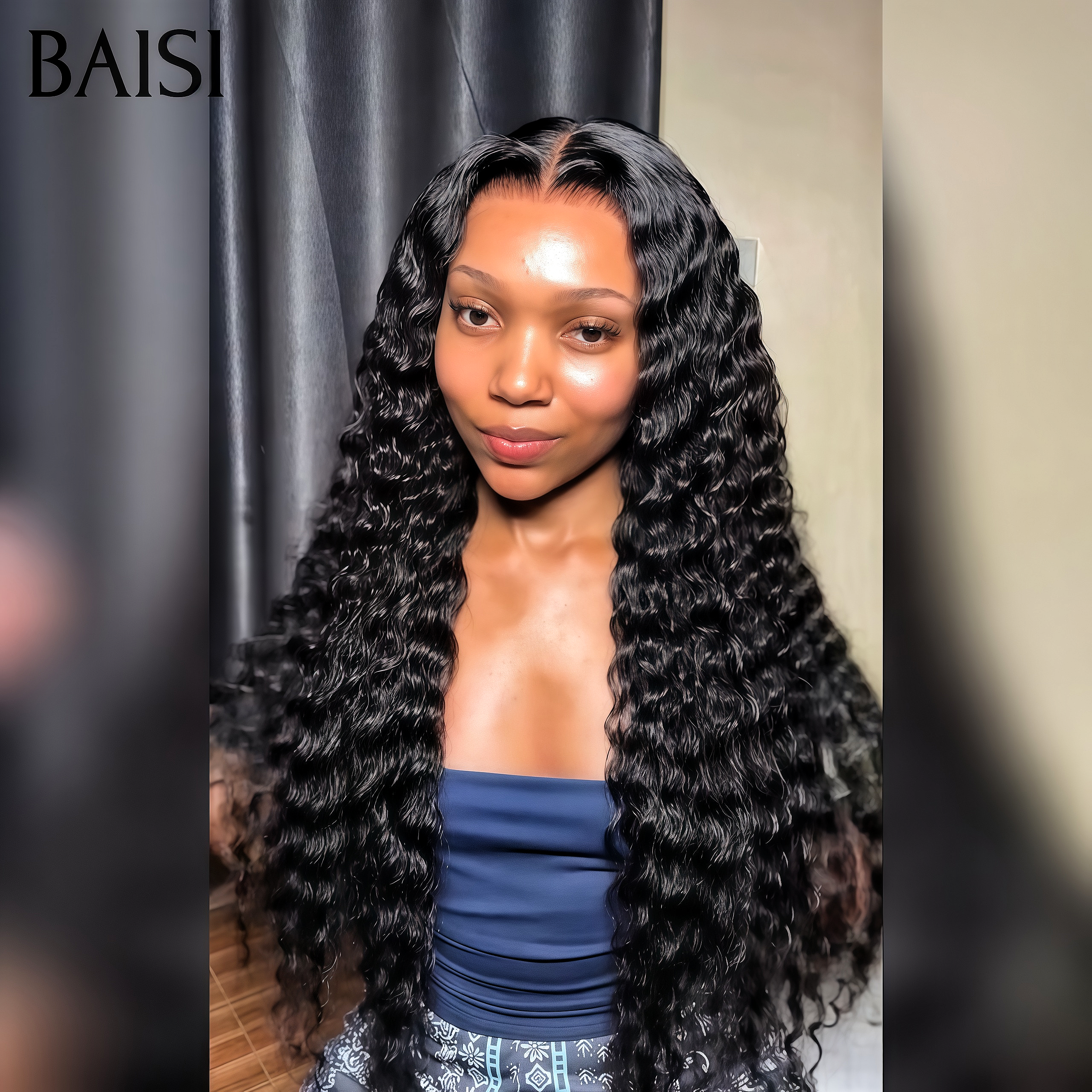 BAISI Buy at least 2 wigs at factory supplier price 13x4 Lace Frontal Straight Orange Wig No Glue Lace Pre-Cut Easy to Wear 100% Human Hair (No Code Needed)
