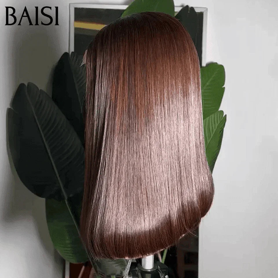 Baisi 100% vietnã cabelo sdd osso reto 2x6 peruca de renda cor reta preto e verde em 100% cabelo humano