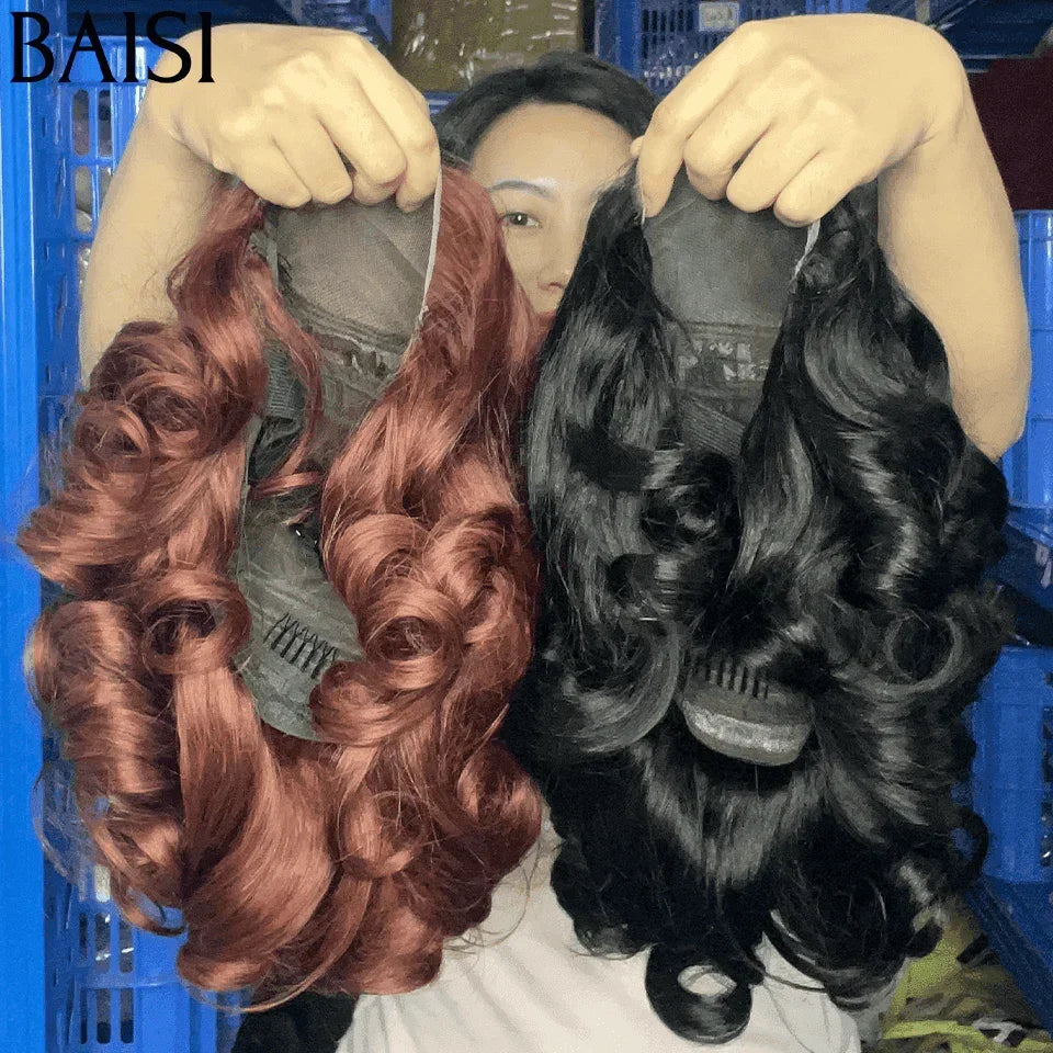 BAISI 2 perruques 150€ bob egg wave 2 Couleurs 4X4 lace en 100% vrais cheveux humains