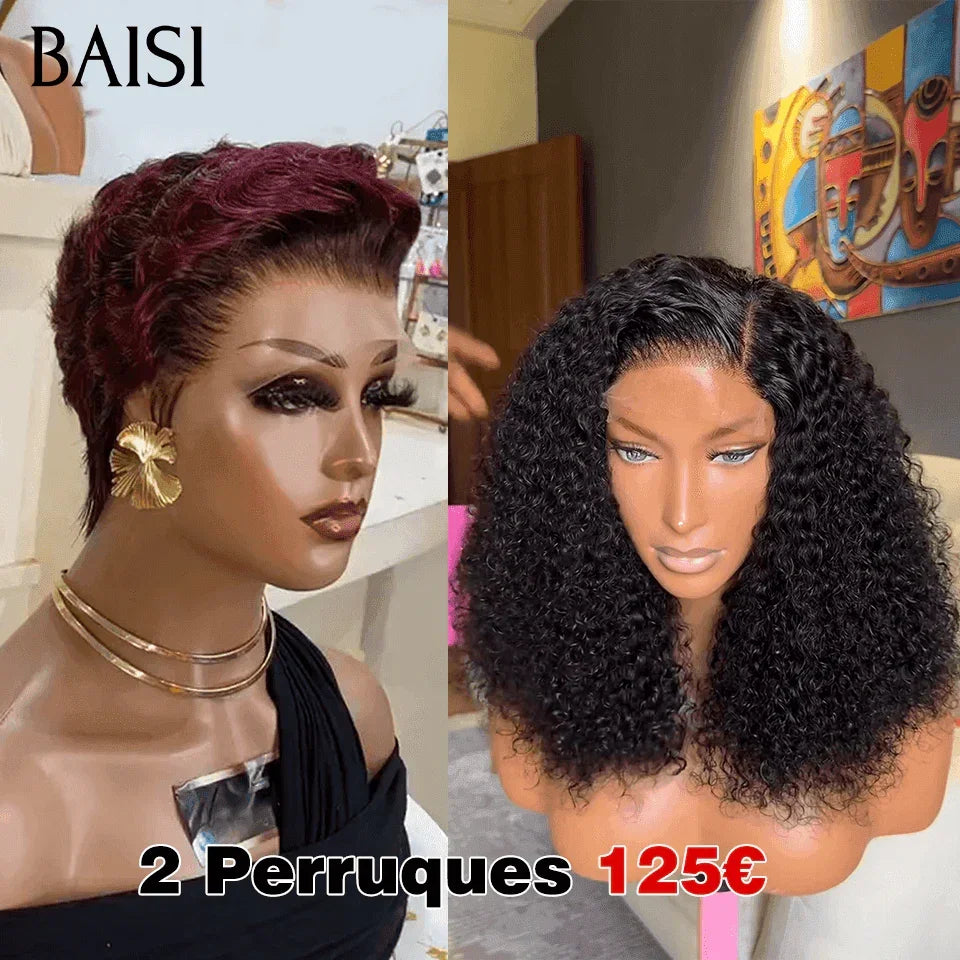 BAISI flash sale 2 wigs in 100% real human hair 188 euro (no code needed)