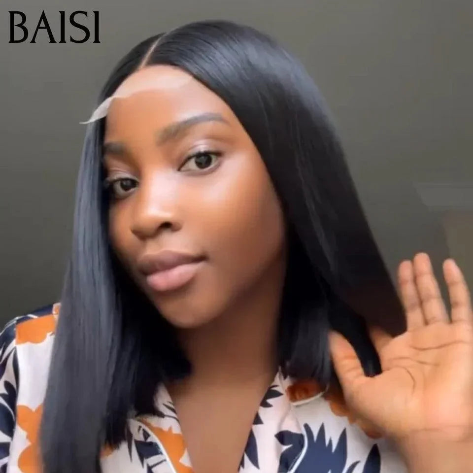 BAISI perruque 13x4 Lace Lisse 20 pouce Raw Hair 99€ ou 100% Viêtnam Hair 2X6 Bob Perruque Naturelle Lisse BONE Straight 10 Pouce 108€ de luxe moitié prix MP50
