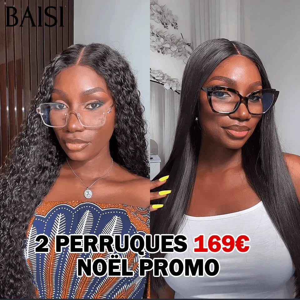 BAISI vendita lampo 2 parrucche in 100% capelli veri umani 188 euro (nessun codice necessario)