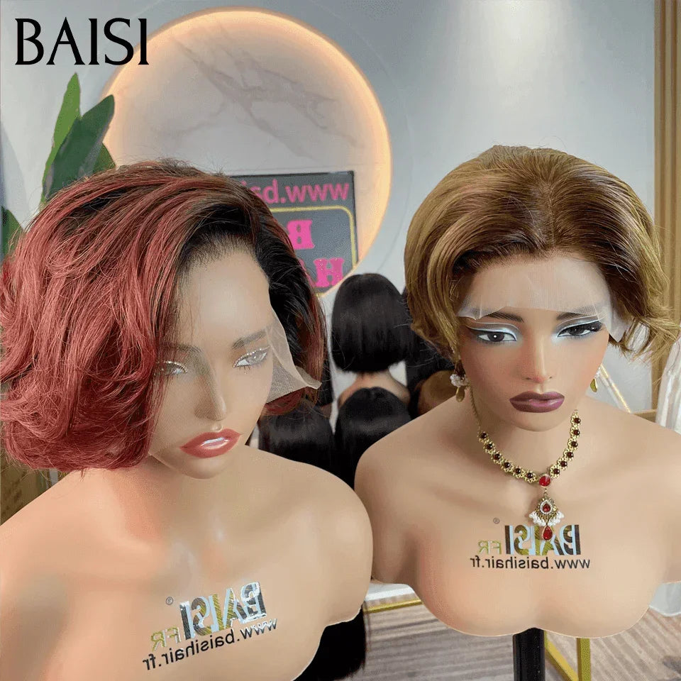 BAISI Lot de 2 perruques PROMOTION en 100% vrais cheveux humains 164€ ET 120€ (pas besoin de code)