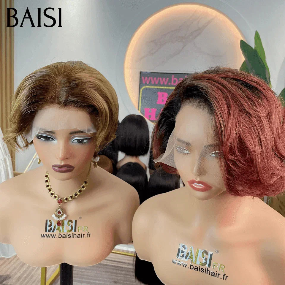 BAISI Lot de 2 perruques PROMOTION en 100% vrais cheveux humains 164€ ET 120€ (pas besoin de code)