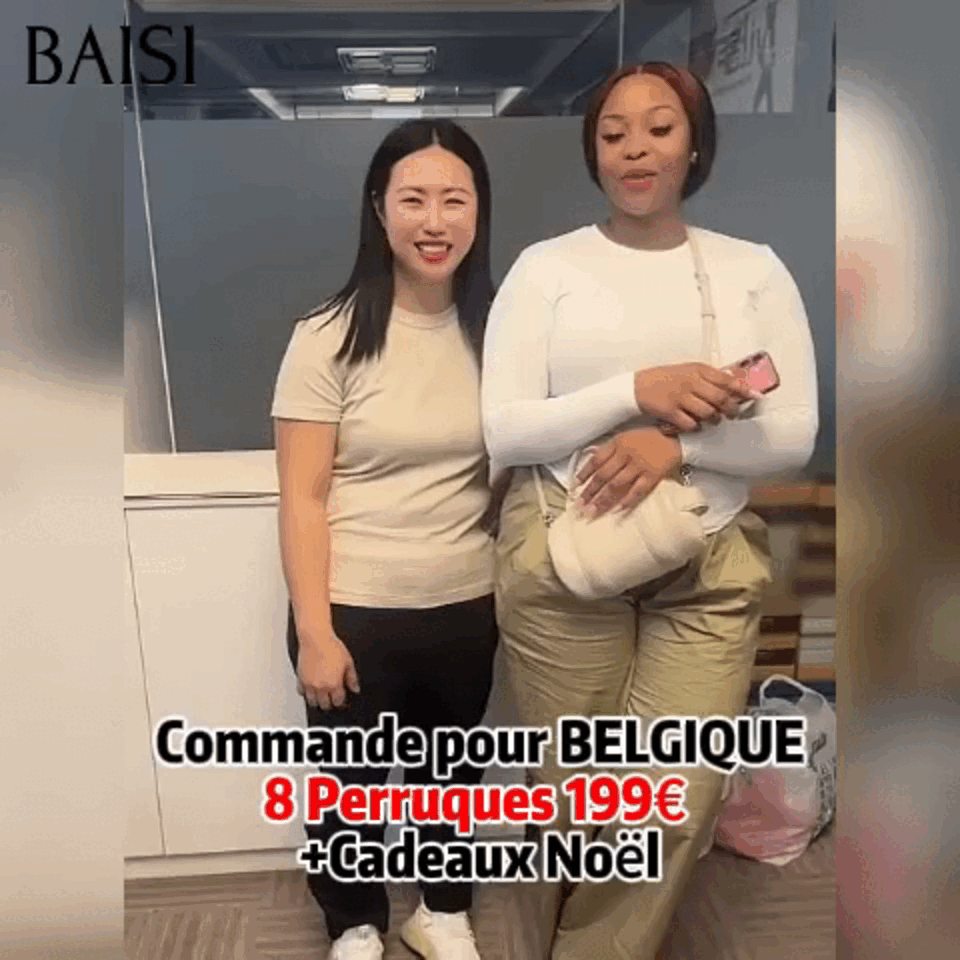 BAISI BAS Prix 8 Perruques en Soldes 199€ Unique pour Noël pixie et bob en 100% Cheveux Humains