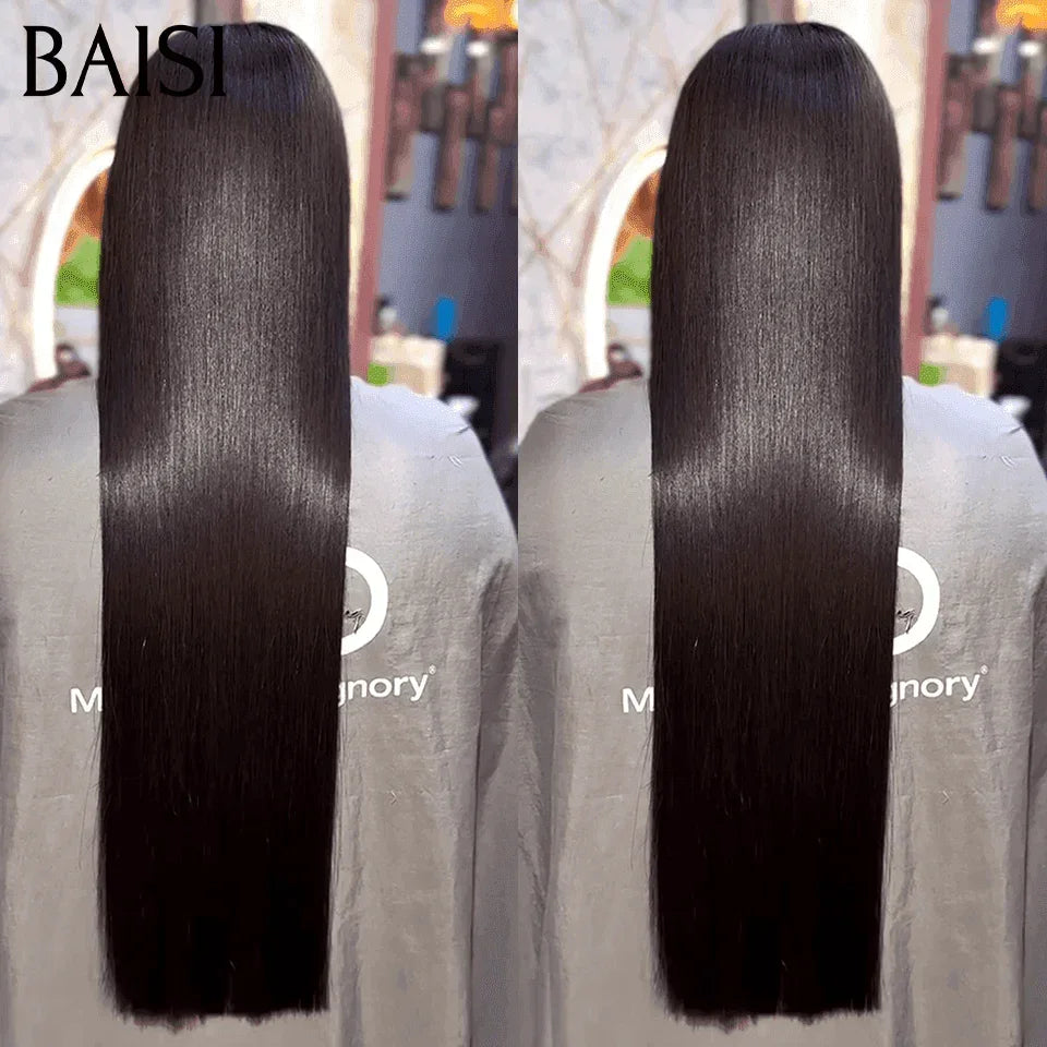BAISI 100% Viêtnam Hair 2X6 230€ de luxe Perruque Naturelle Lisse BONE Straight 24 Pouces en 100% Cheveux humains BS65