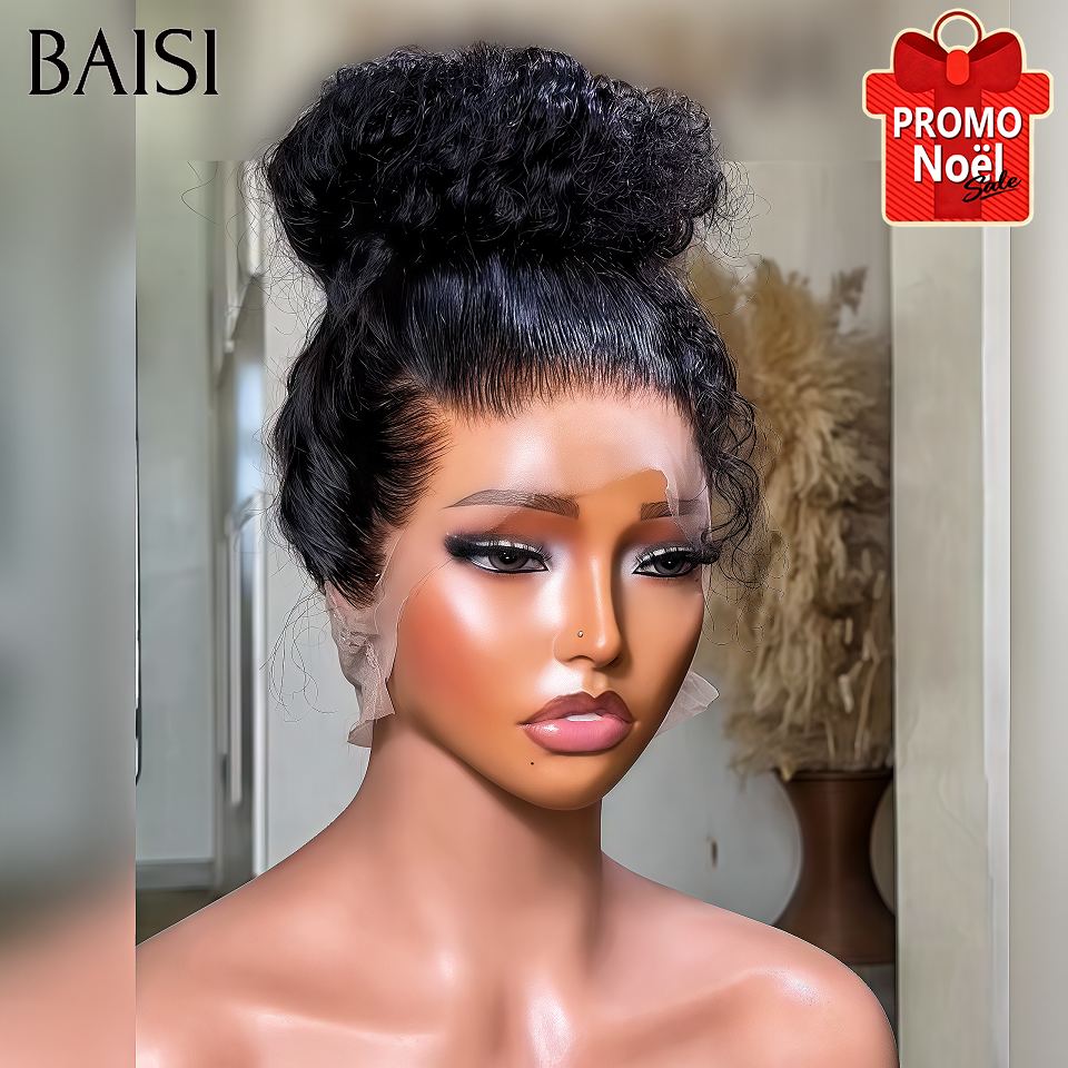BAISI Offre Flash 18 Pouces Perruque Frontale 109€ ou Perruque 360 lace en Chignon de nattes 199€ 100% Cheveux Humains
