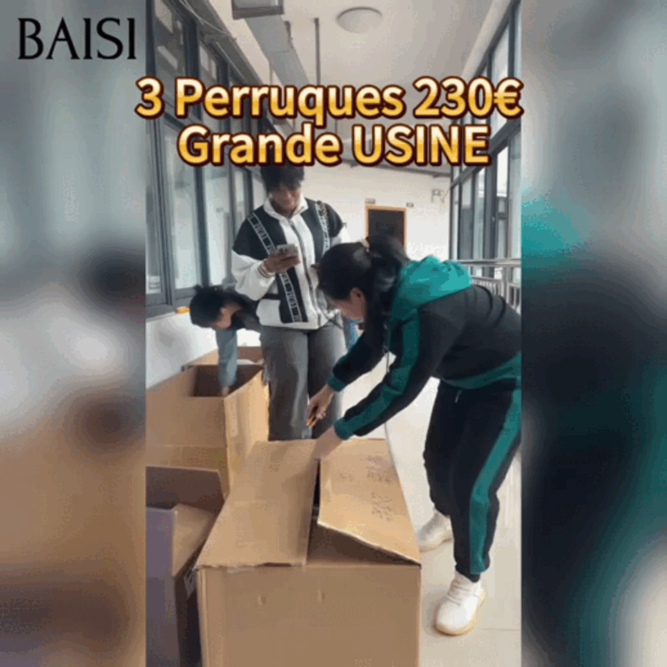 BAISI 3 Perruques 230€ Facile à Revendre PROMO Prix Grossite 13x4 lace 20 Pouces Lisse et Body wave et curly wave en 100% Cheveux Humains