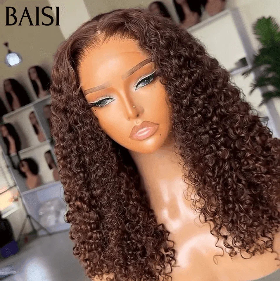BAISI ÉLODIE 4X4 lace water wave en couleur marron ou mixte 119€ 12 Pouces 100% Cheveux Humains BS65