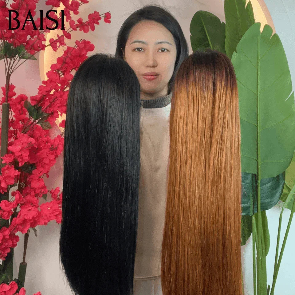 BAISI 2 Perucas SEM cola Onda corporal e onda encaracolada para revender 275€ 18 polegadas em cabelo 100% humano real VIP100