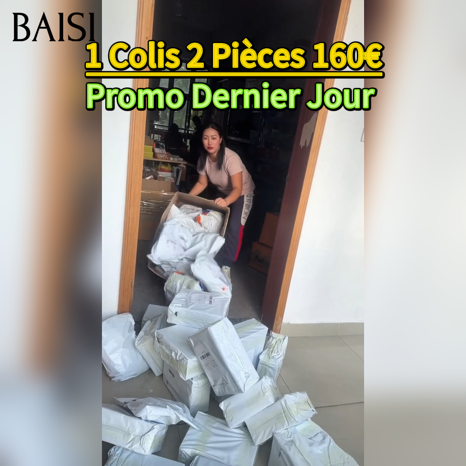 BAISI Aujourd'hui 1 Colis 2 Pièces 160€ promotion Facile à Revendre PROMO 13x4 lace frontal Lisse 2 couleurs en 100% Cheveux Humains
