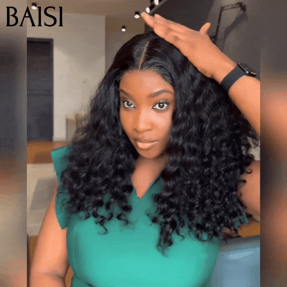 BAISI Achetez 2 perruques minimum au prix d'usine fournisseur 4x4 closure perruque bob Coupe carrée en 100% cheveux humains Natural wave ou T part afro curly wave 18 pouces 108€ (Pas Besoin de Code)