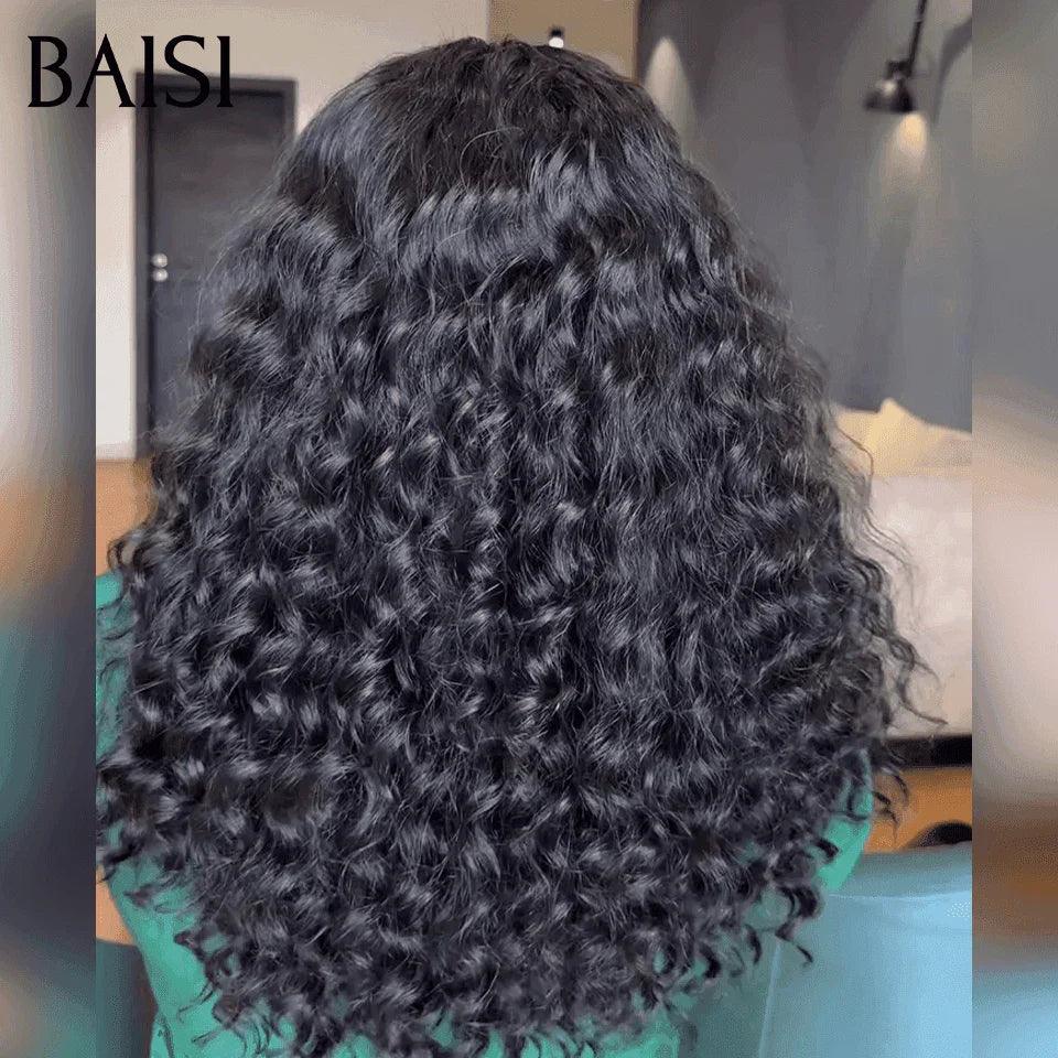BAISI Achetez 2 perruques minimum au prix d'usine fournisseur 4x4 closure perruque bob Coupe carrée en 100% cheveux humains Natural wave ou T part afro curly wave 18 pouces 108€ (Pas Besoin de Code)