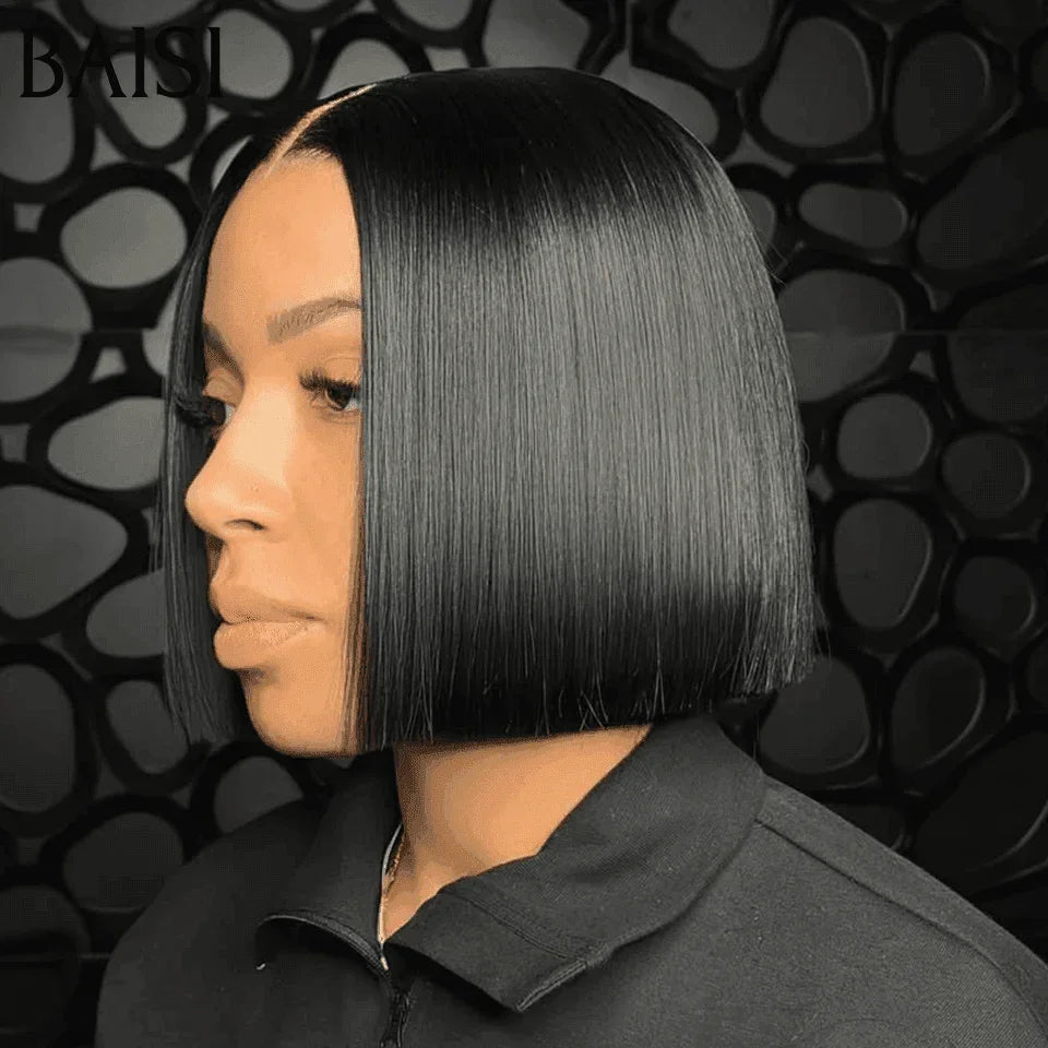 BAISI Acquista almeno 2 parrucche al prezzo di fabbrica fornitore Piccola Parrucca Monica o 2x6 lace Liscia DI lusso 8 Pollici in 100% Capelli Umani Veri (Nessun Codice Necessario)