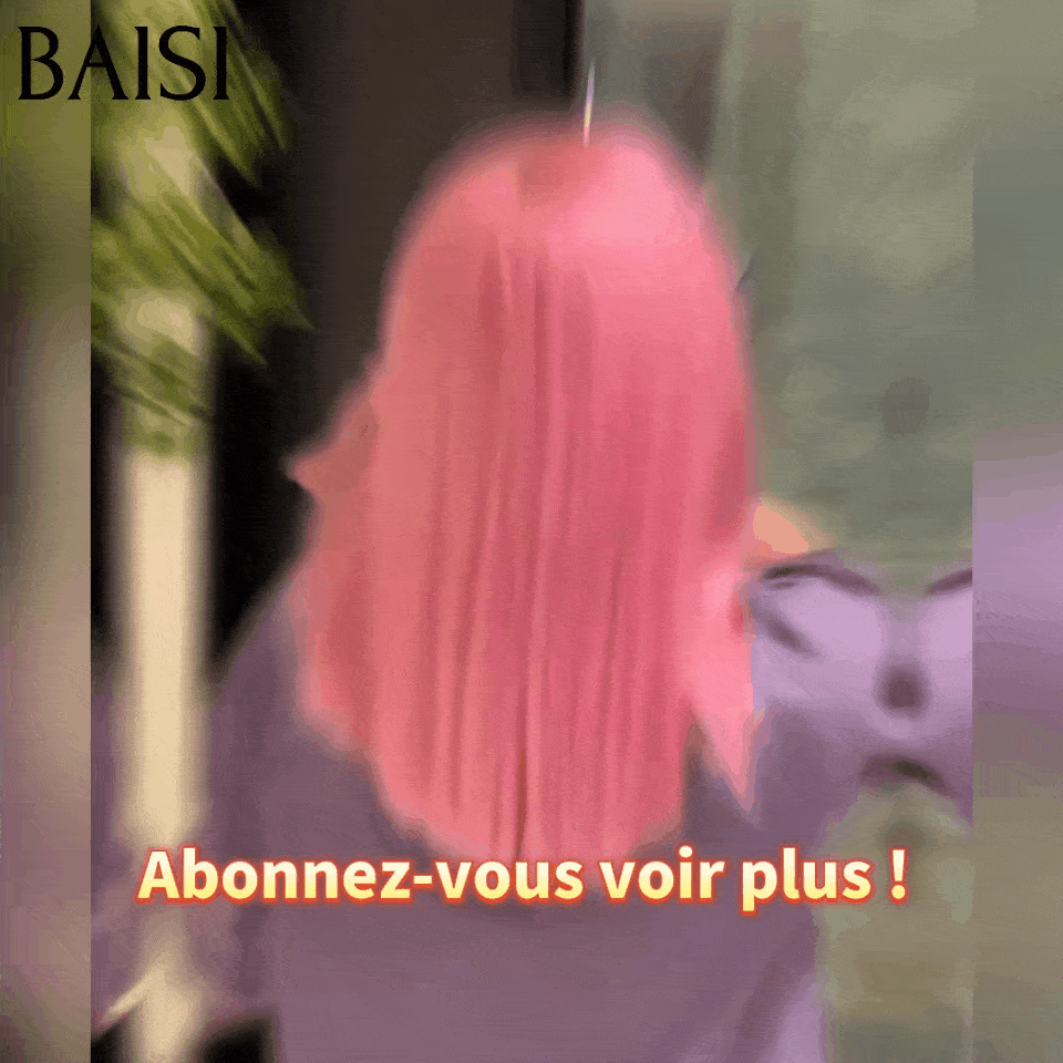 BAISI 13x4 straight bob wig in color #1B #99J highlights in 100% real human hair