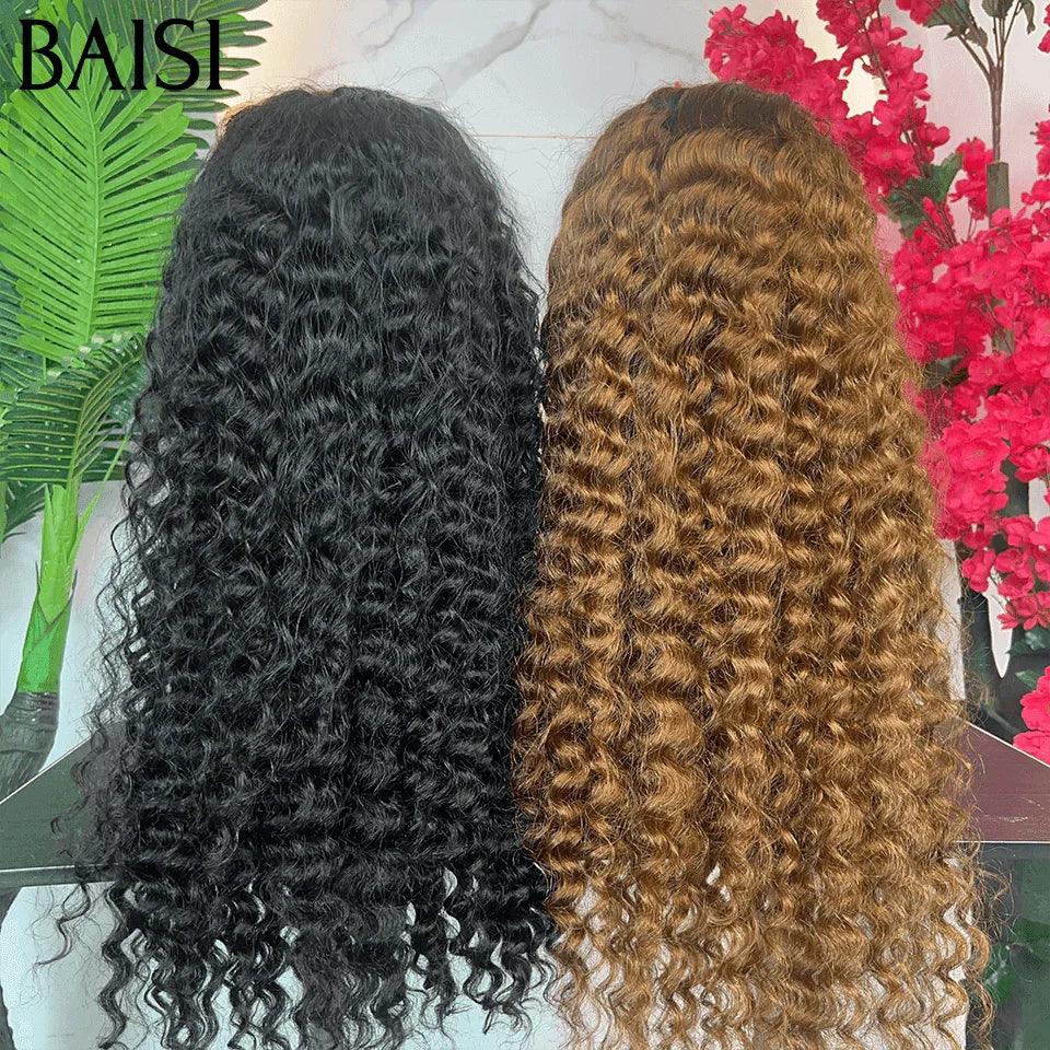 BAISI 2 Perruques 400€ 24 pouce 13X4 lace deep wave en Couleurs NOIR ou 4T30# en 100% Cheveux Humains FR38